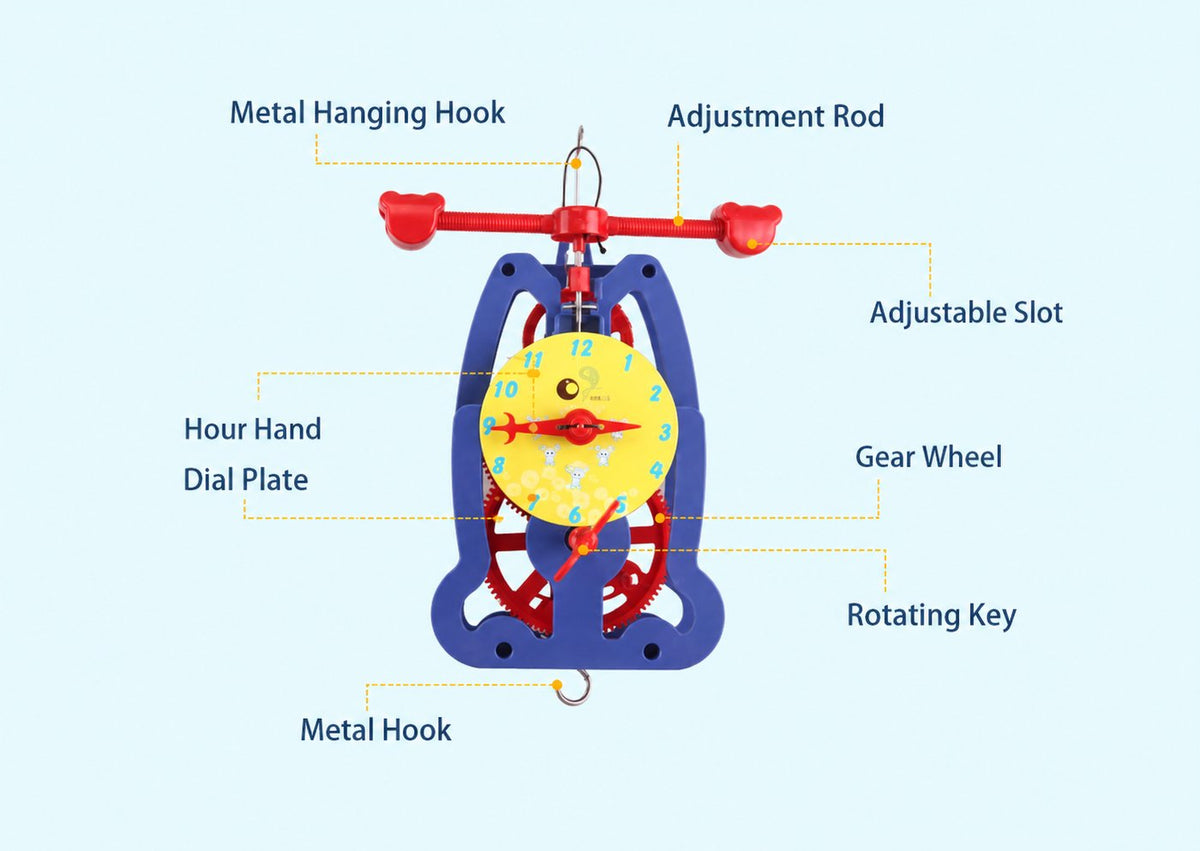 Gravity-Powered Pendulum Clock Kit – DIY Mechanical Escapement STEM Model