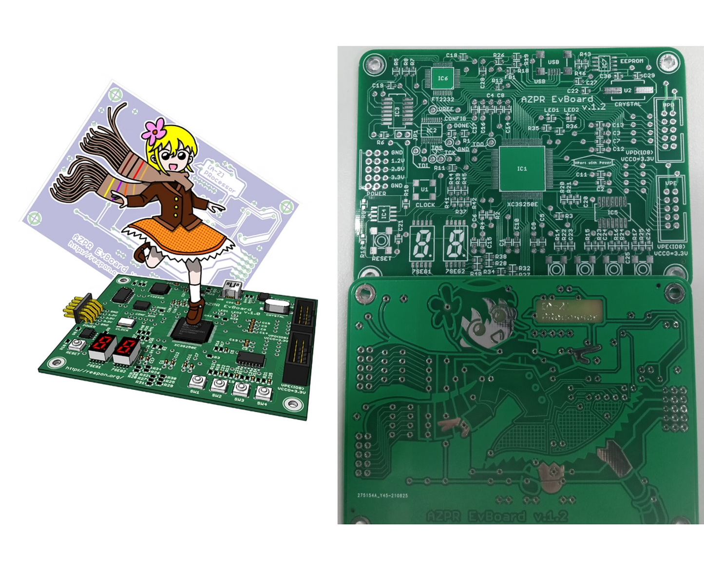 AZPR EvBoard – FPGA Development Board Artwork