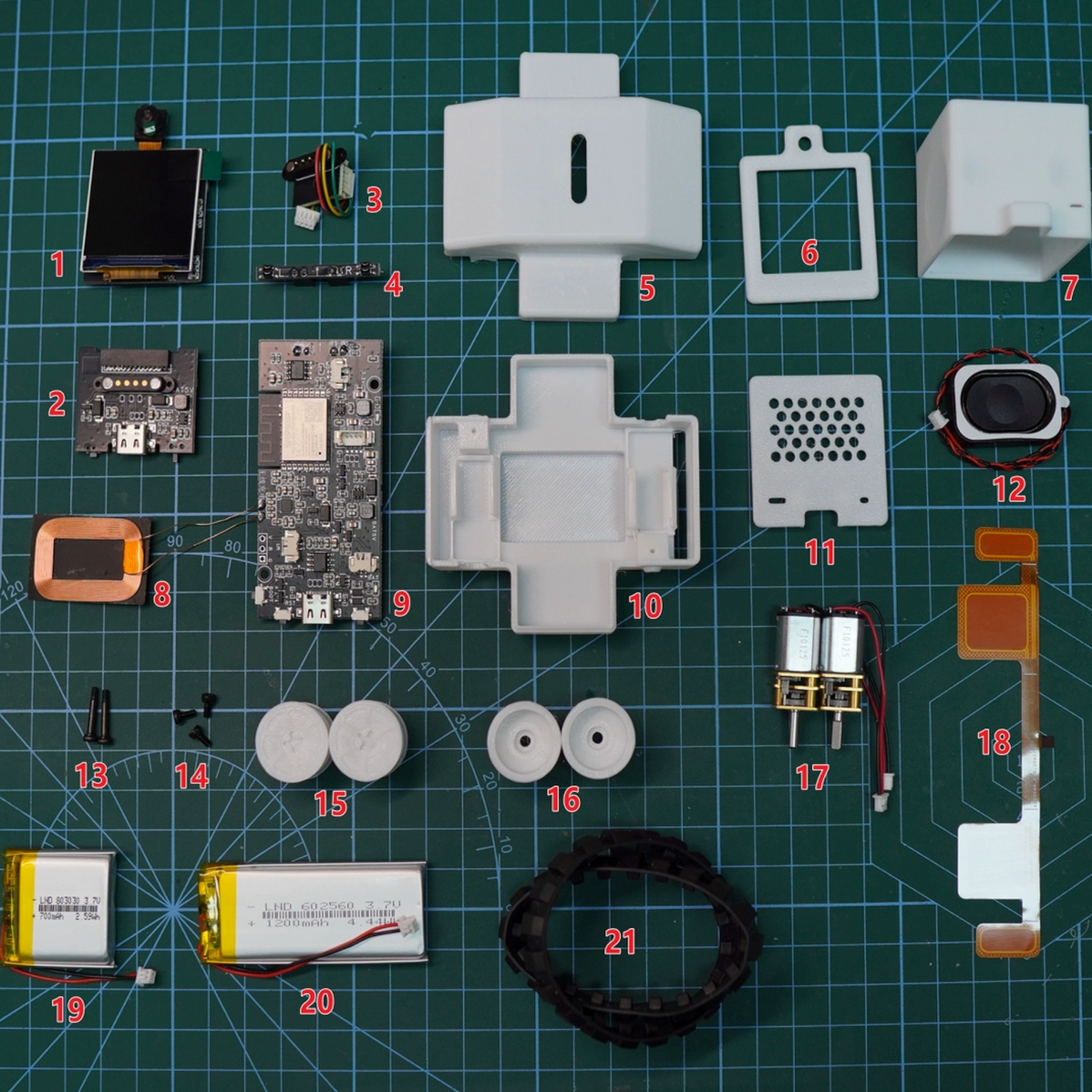ESP-SparkBot AI LLM Desktop Robot Kit