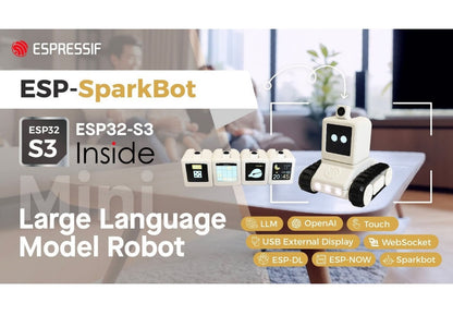 ESP-SparkBot AI LLM Desktop Robot Kit