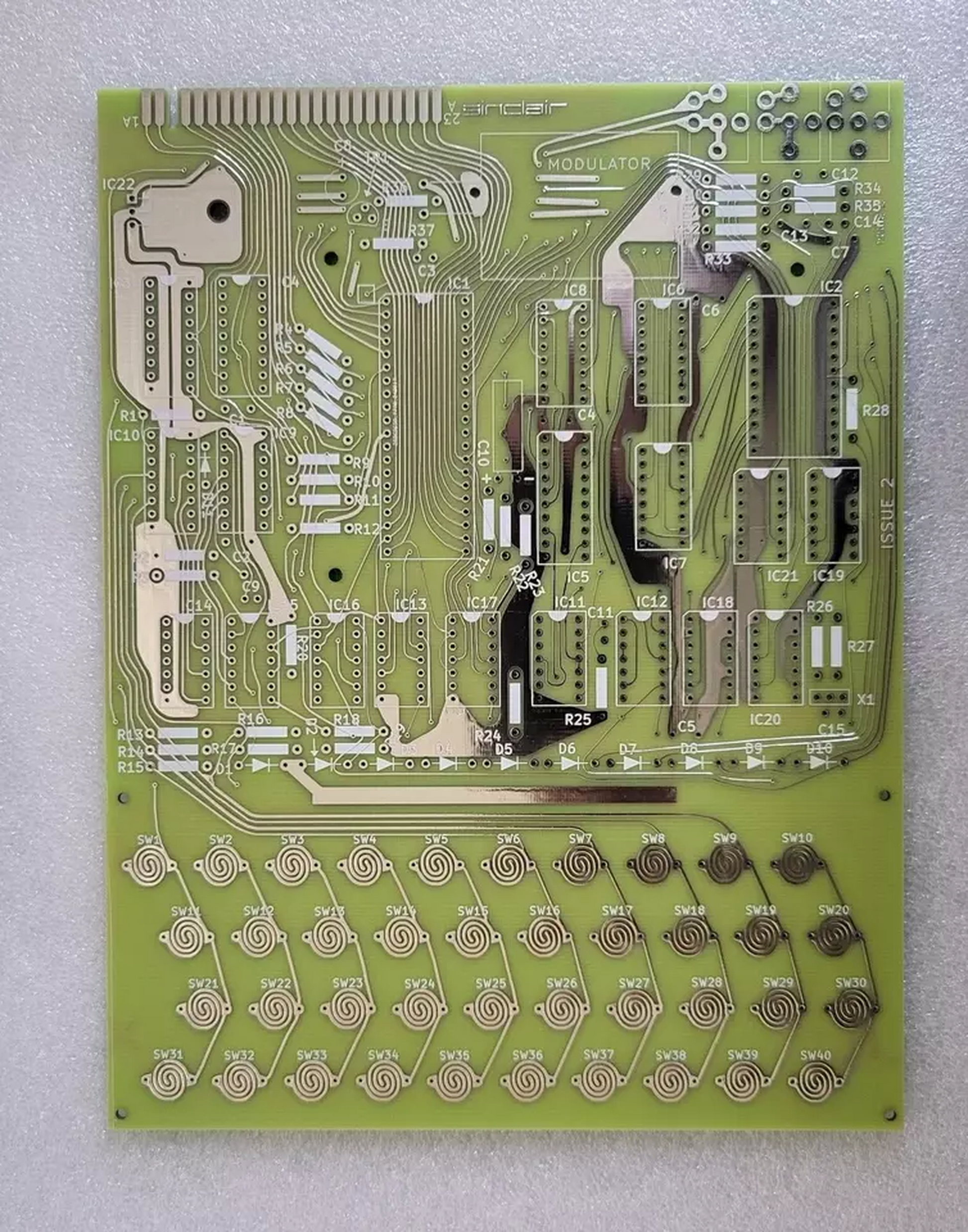 Sinclair ZX80 Rev 2 Motherboard mainboard PCB