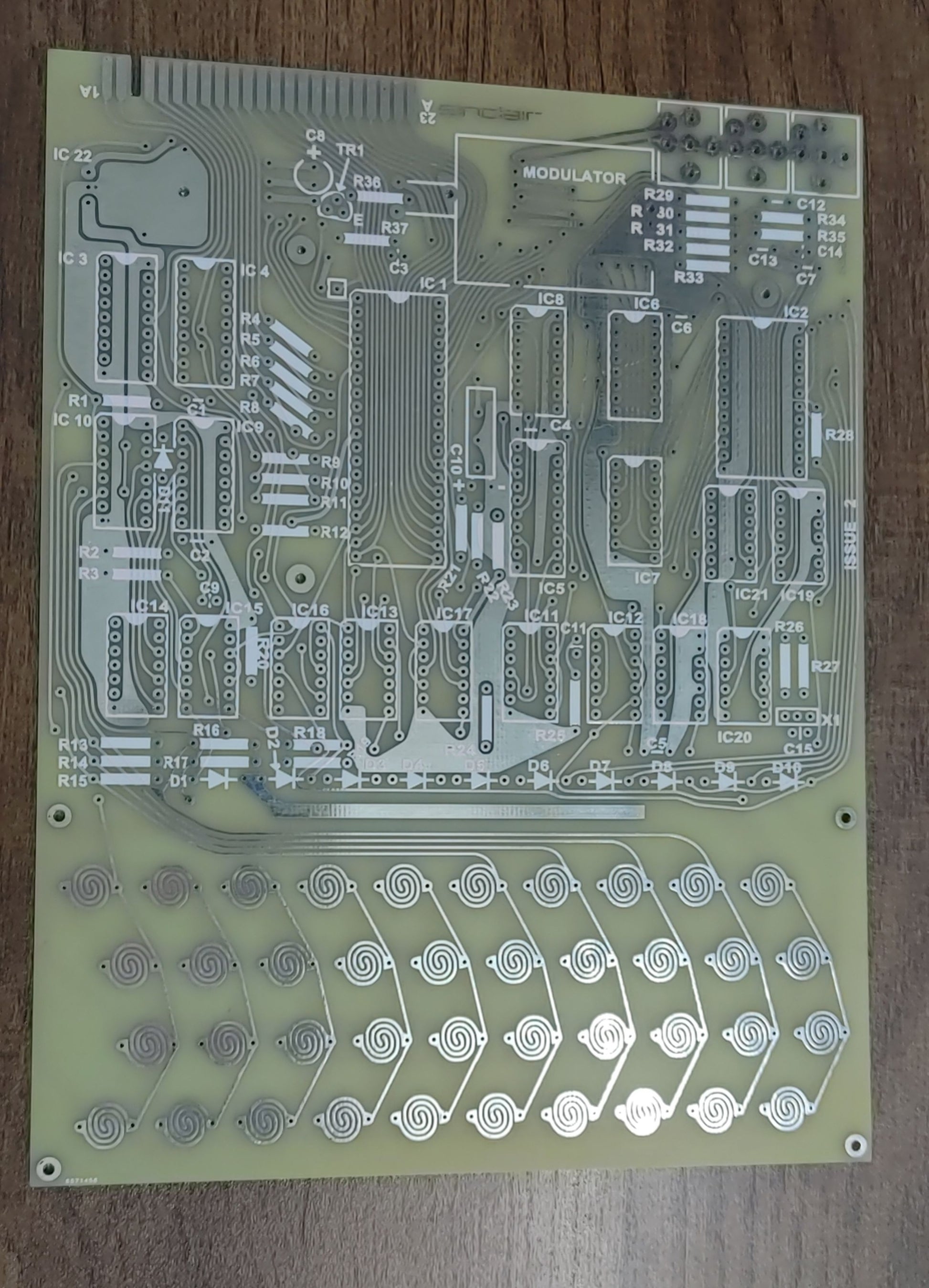 Sinclair ZX80 Rev 2 Motherboard mainboard PCB