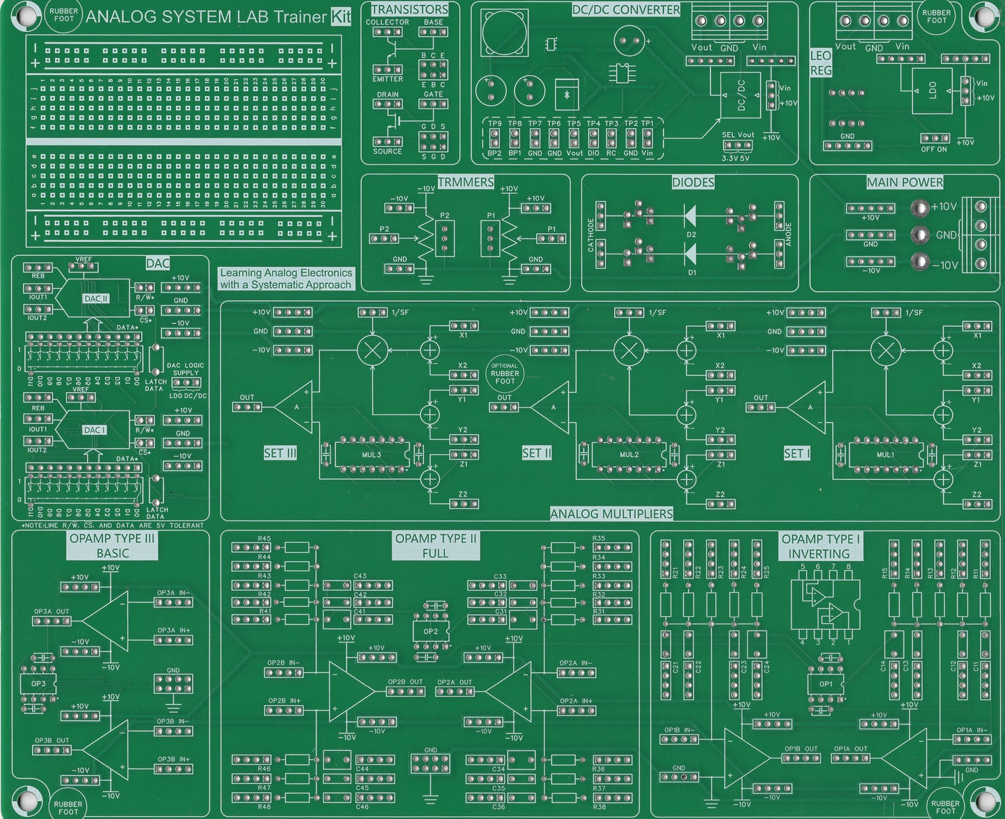 Analog Learning System Lab Kit(only PCB)