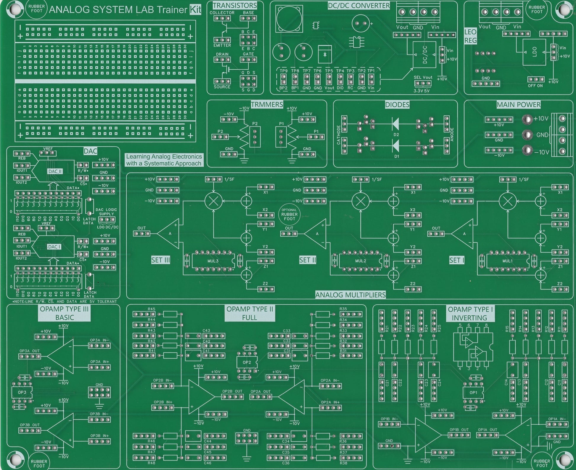 Analog Learning System Lab Kit(only PCB)