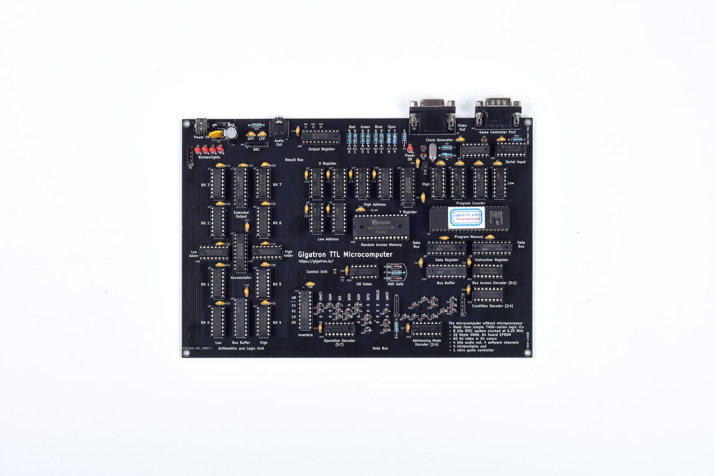 Gigatron TTL Microcomputer DIY Kit
