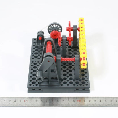 Gear Combination Kit – Hand-Cranked Gears, Chain, Belt & Worm Drive STEM Model