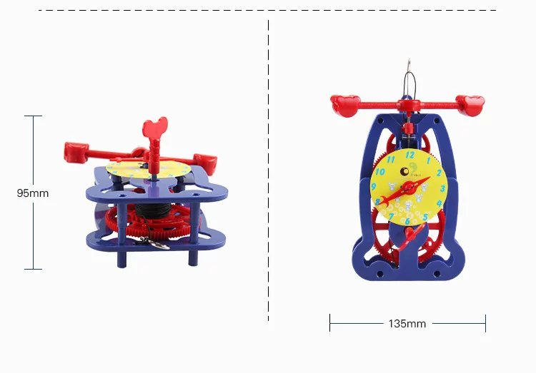 Gravity-Powered Pendulum Clock Kit – DIY Mechanical Escapement STEM Model