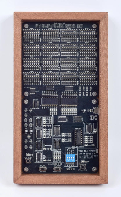 TD4 4-Bit CPU DIY Kit - 74 Series Logic Trainer